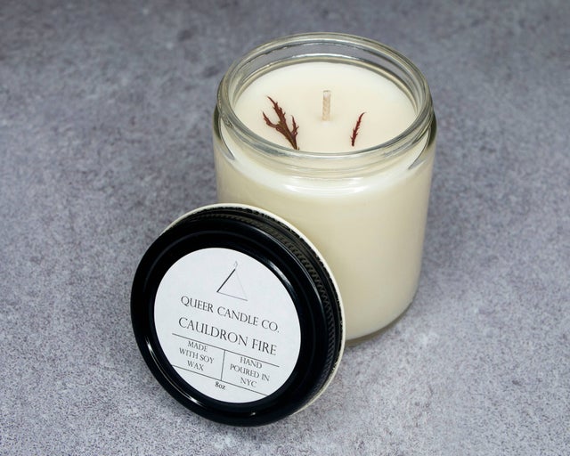  Pearl Powder Candle 300g White Unscented Scent -Free All-  Natural Candle with Wicks